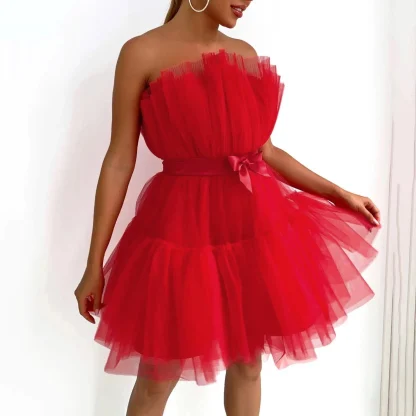 Mini Tutu Strapless Dress