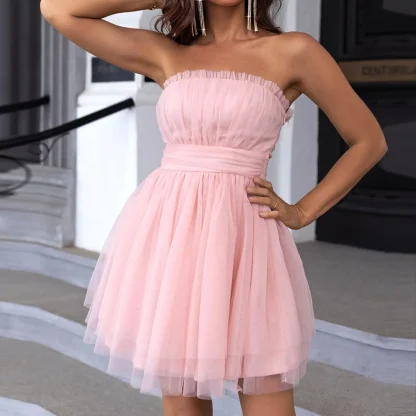 Elegant Tutu Strapless Dress