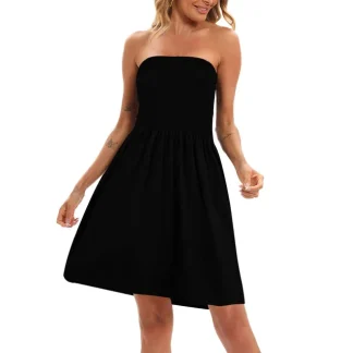 Black Strapless Dress