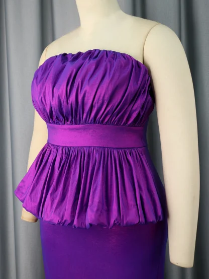 Ruffle Evening Strapless Dress - Image 5