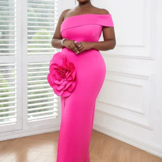 Pink Strapless Dress