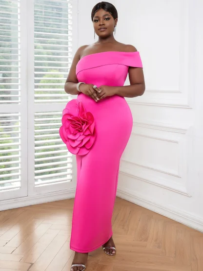 Pink Strapless Dress