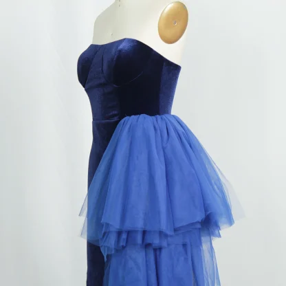 Elegant Mesh Strapless Dress - Image 5