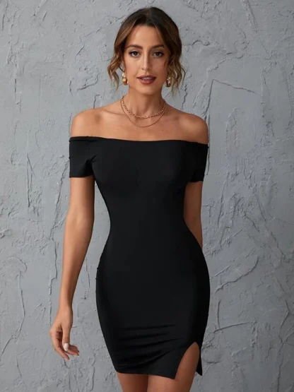 Basic Black Strapless Dress