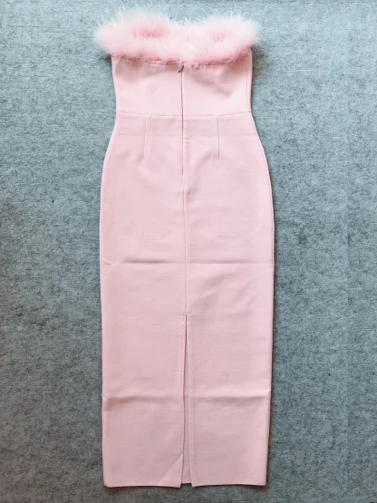 Luxury Bodycon Strapless Dress - Image 5