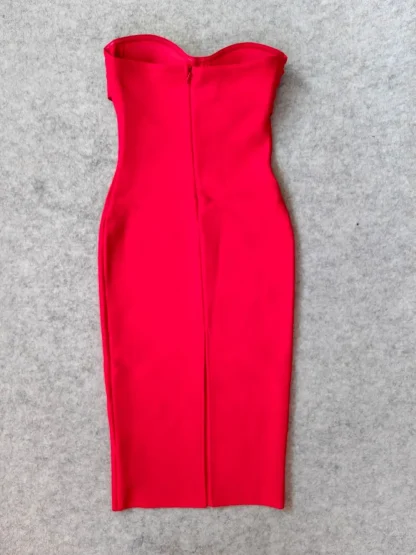 Corset Bandage Strapless Dress - Image 5