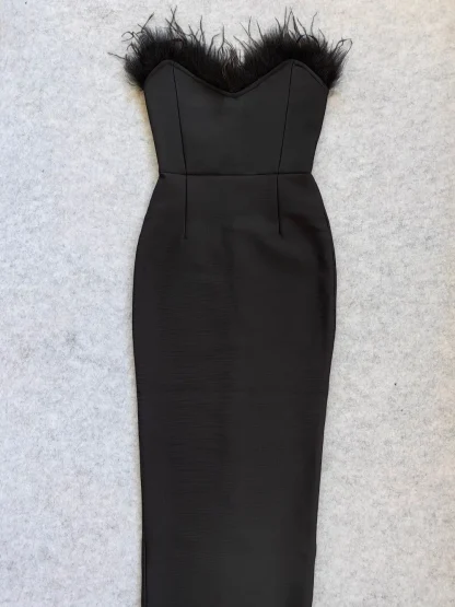 Elegant Strapless Maxi Dress - Image 4