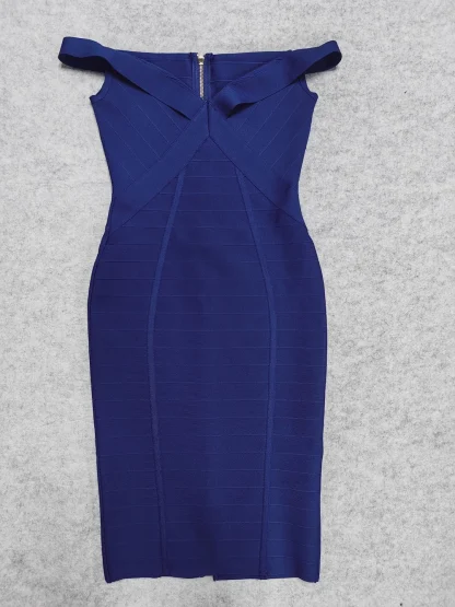 Skinny Off-shoulder Strapless Dress - Image 5