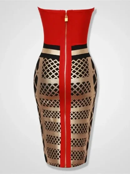 Sexy Elegant Strapless Dress - Image 5