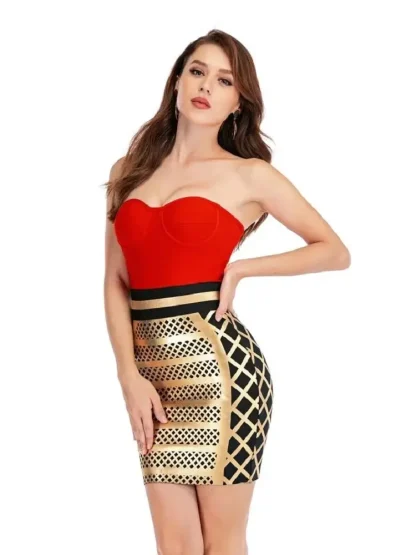 Sexy Elegant Strapless Dress