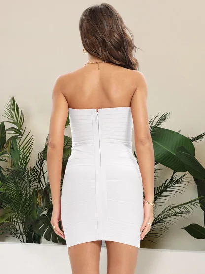 Bandage Strapless Mini Dress - Image 5