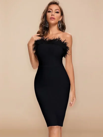 Luxury Cocktail Strapless Dress