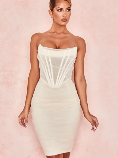 Elegant Corset Strapless Dress