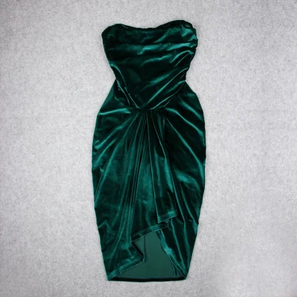 Elegant Tulip Hem Strapless Dress - Image 4