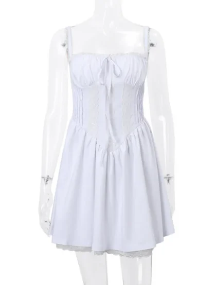 Elegant A-line Mini Strapless Dresses - Image 5