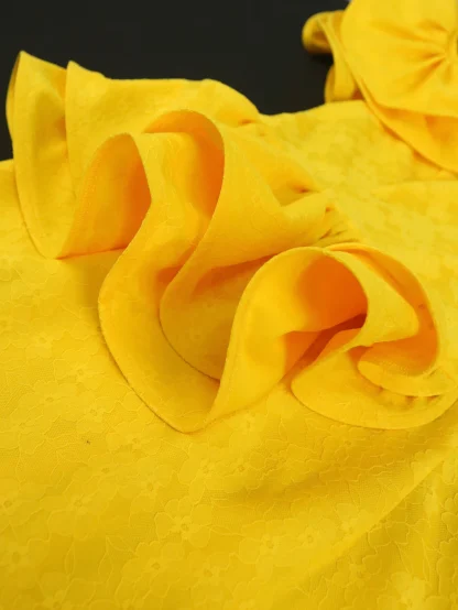 Plus Size Yellow Strapless Dress - Image 6