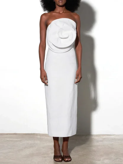 Elegant Strapless Maxi Dresses