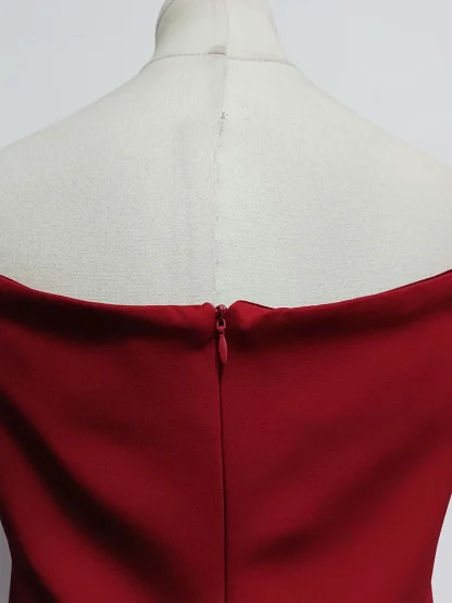 Off-shoulder Roses Strapless Dress - Image 7