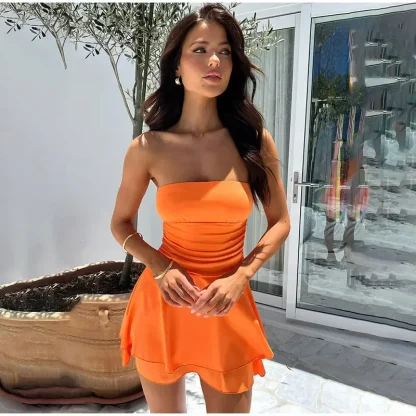 Elegant Strapless Mini Dresses