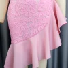 Pink Lace Patchwork Strapless Dress - Image 6