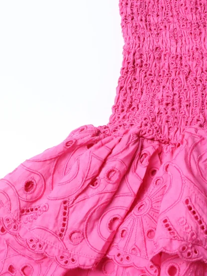 Slimming Smocked Strapless Dress - Image 6