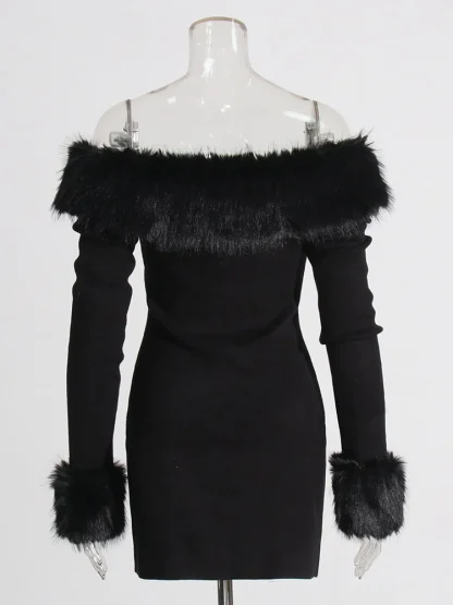 Chic Long Sleeve Strapless Dress - Image 5