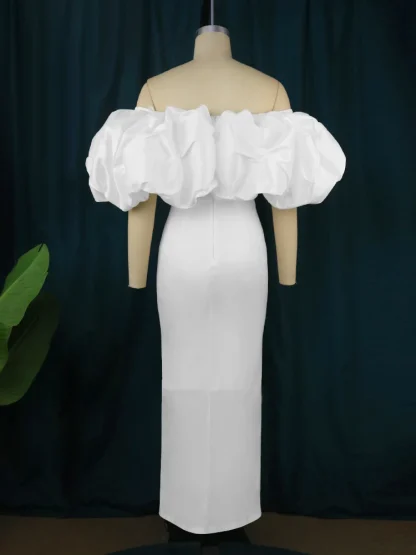 Exaggerated Ruffle Strapless Dress - Image 4