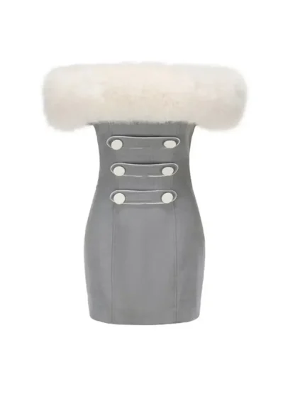 Fluffy Off-shoulder Strapless Dresses - Image 6
