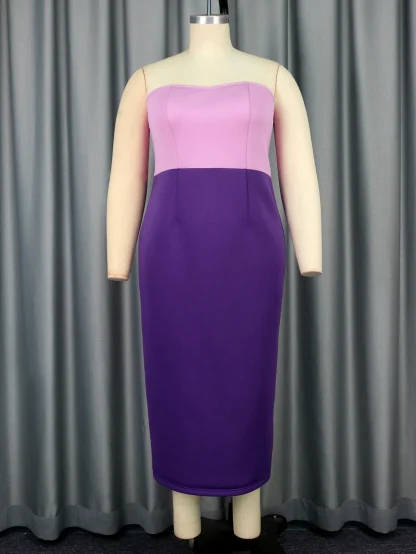 Elegant Bodycon Bow Strapless Dress - Image 4