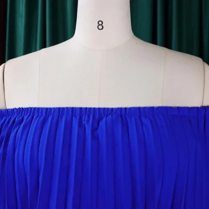 Accordion Pleat Strapless Dresses - Image 4